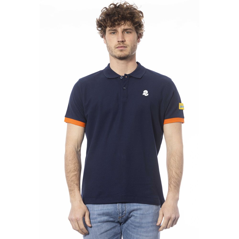 Blaues Poloshirt aus Baumwolle für Herren