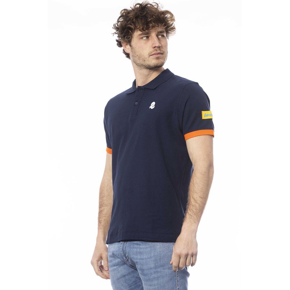 Blaues Poloshirt aus Baumwolle für Herren