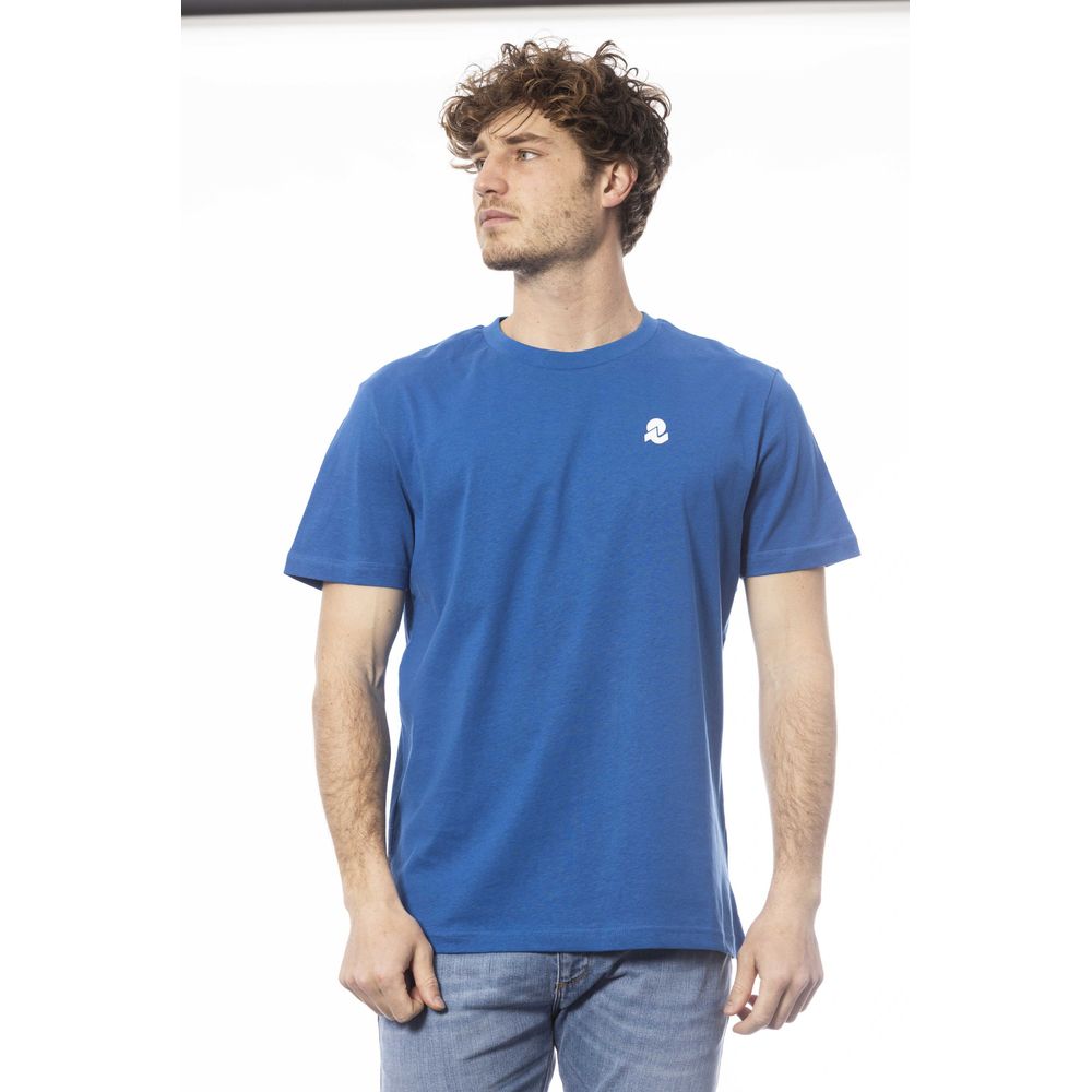 Blaues Herren-T-Shirt aus Baumwolle