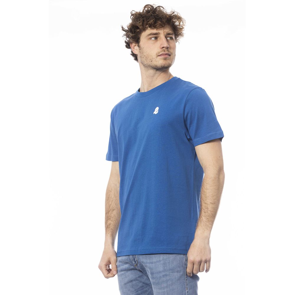 Blaues Herren-T-Shirt aus Baumwolle