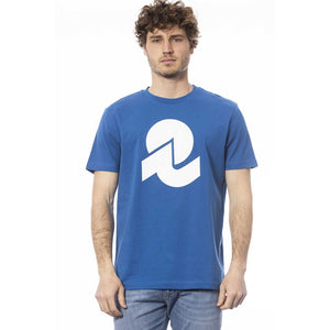 Blaues Herren-T-Shirt aus Baumwolle