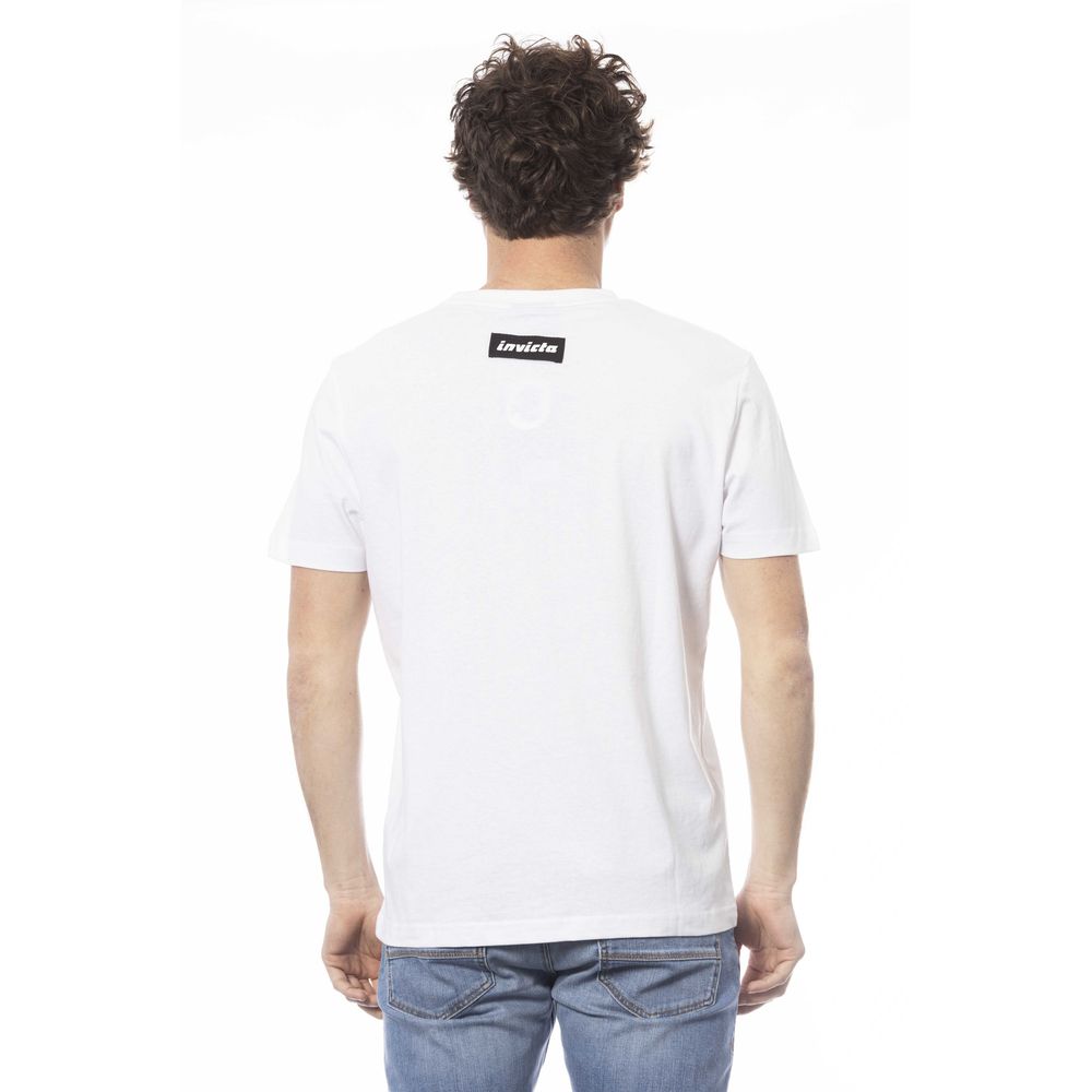 Weißes Herren-T-Shirt aus Baumwolle