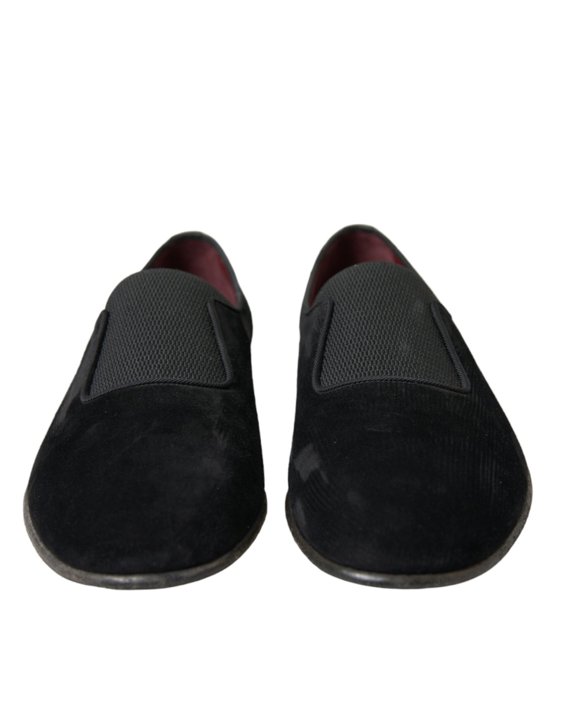 Schwarze RUNWAY Velours AMALFI Loafer Schuhe