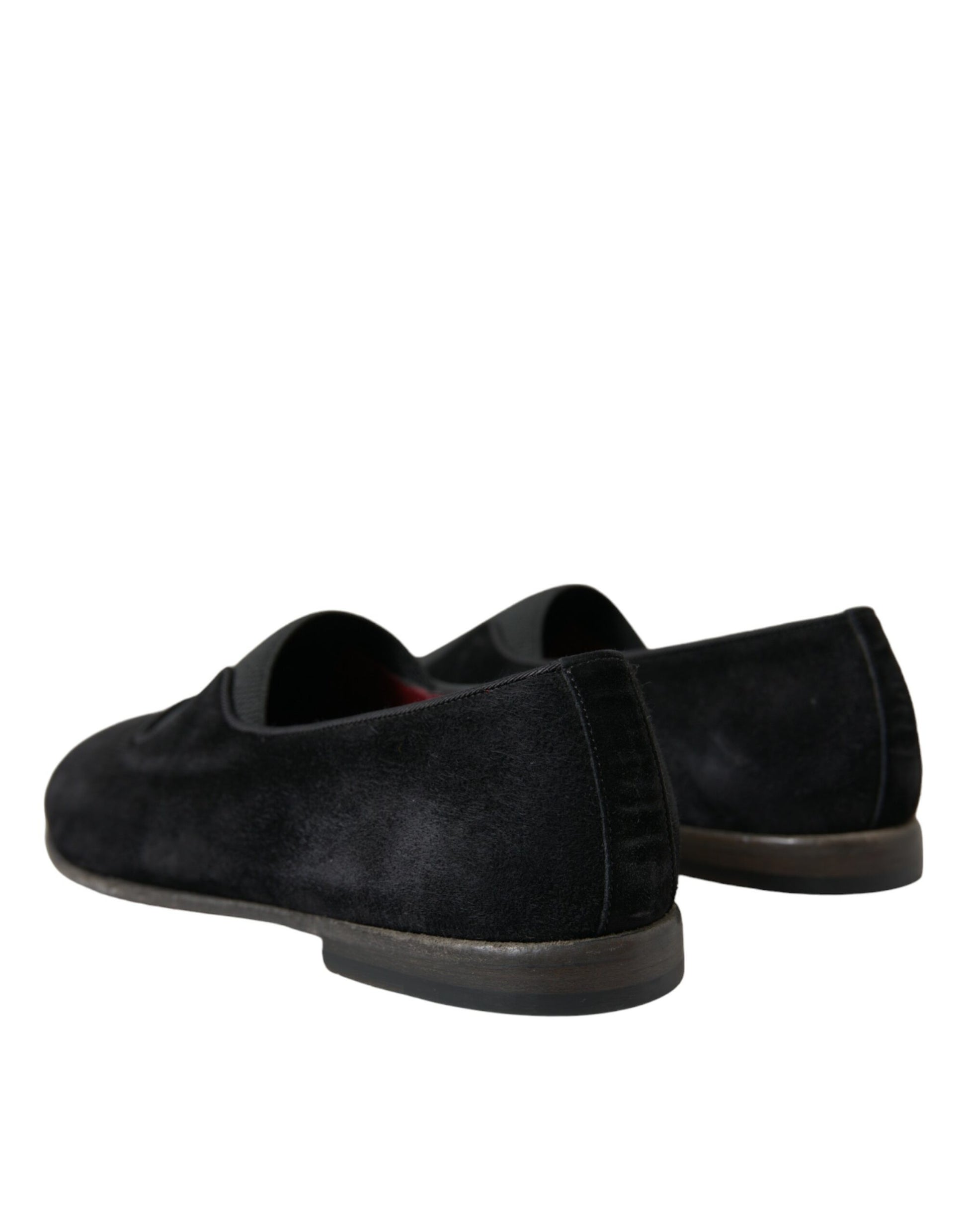 Schwarze RUNWAY Velours AMALFI Loafer Schuhe