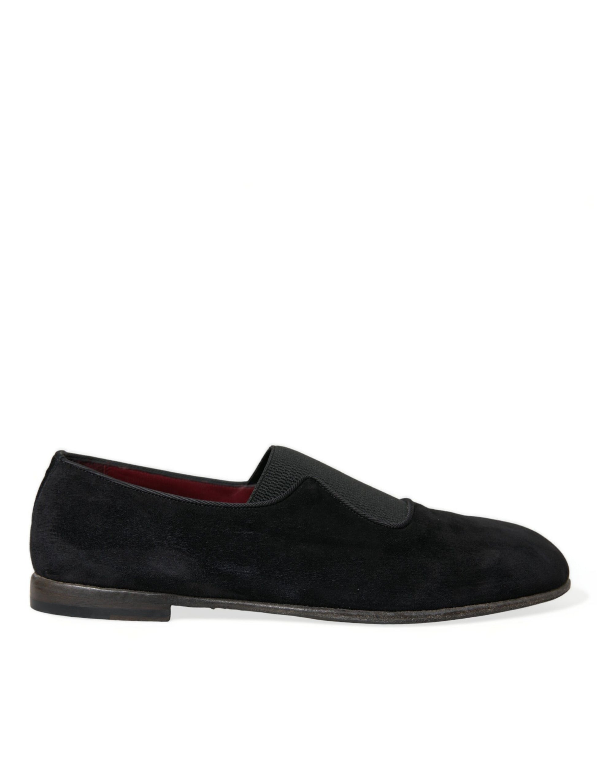 Schwarze RUNWAY Velours AMALFI Loafer Schuhe