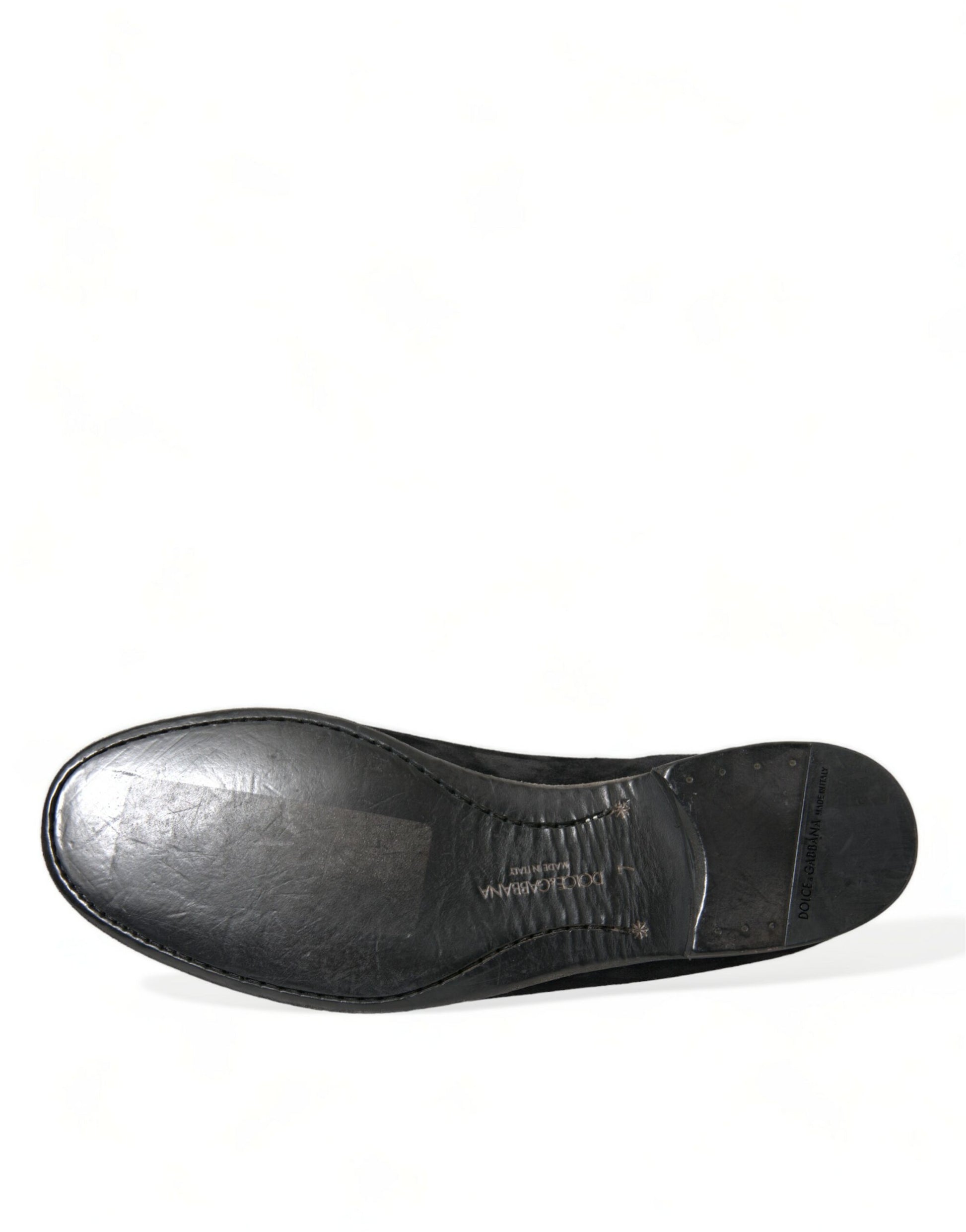 Schwarze RUNWAY Velours AMALFI Loafer Schuhe