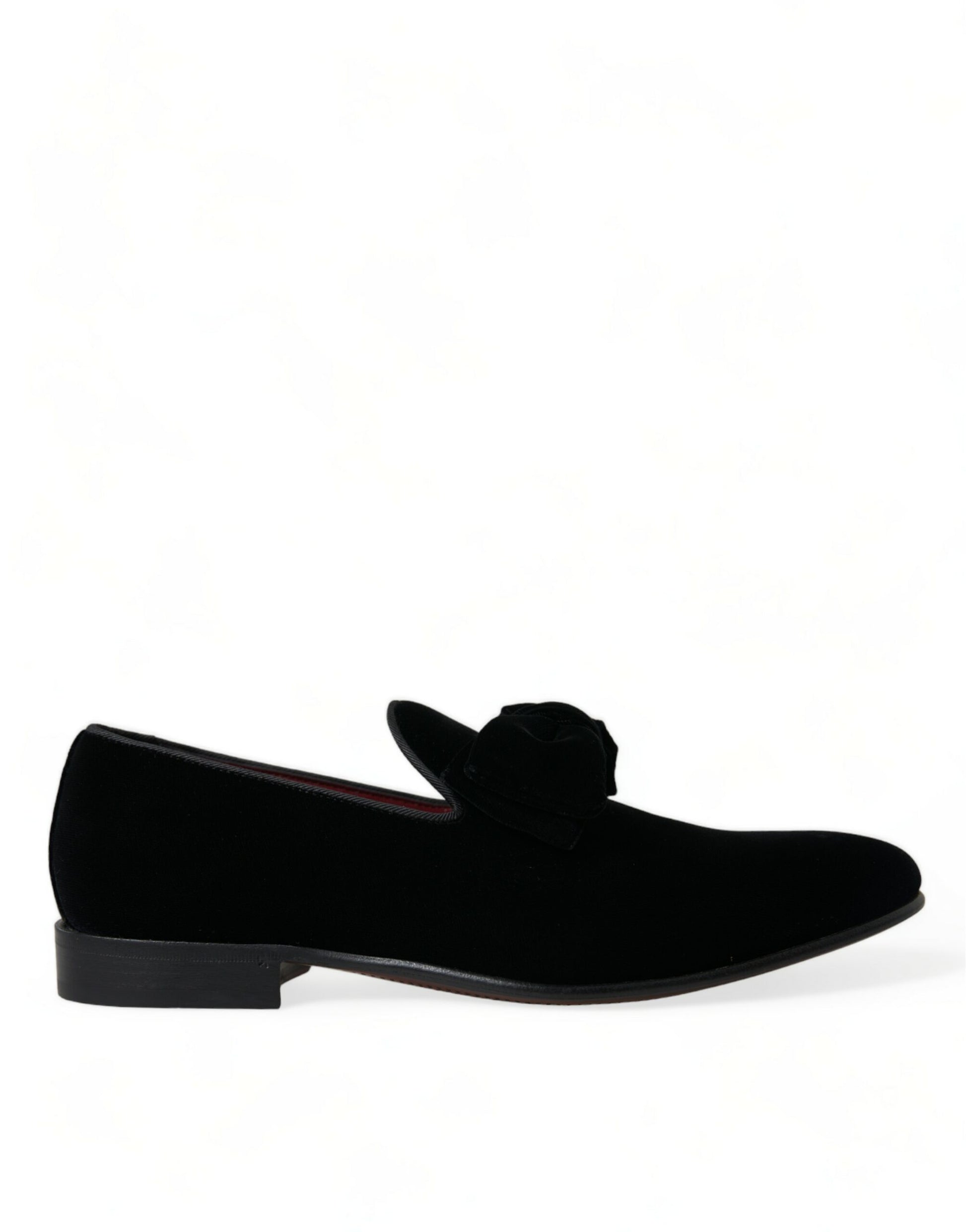 Schwarze Loafer aus Samt für formelle Anlässe