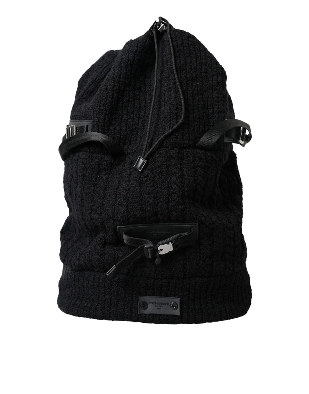 Schwarz Silber Wolle Zaino Tricot Rucksack Männer Tasche