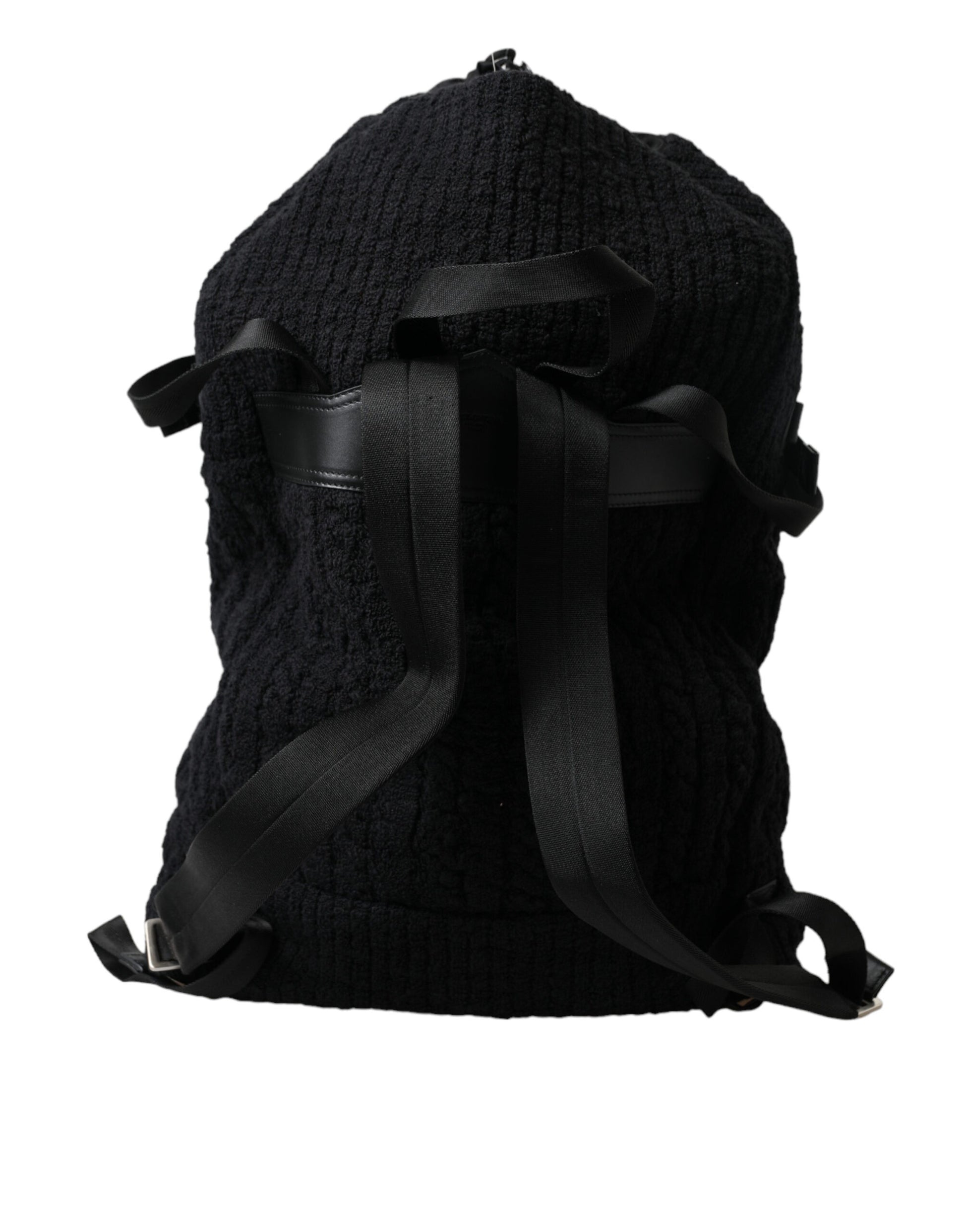 Schwarz Silber Wolle Zaino Tricot Rucksack Männer Tasche