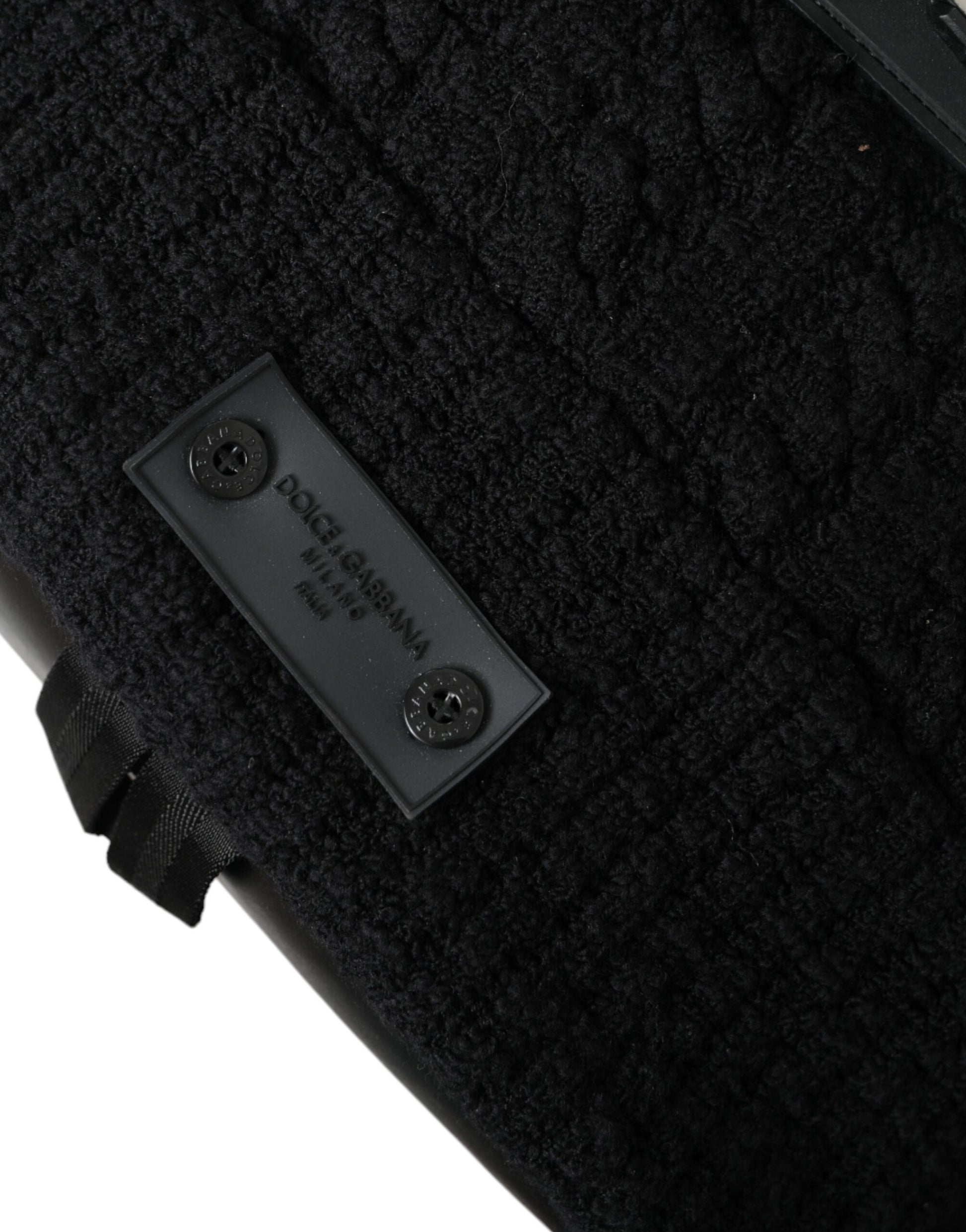 Schwarz Silber Wolle Zaino Tricot Rucksack Männer Tasche