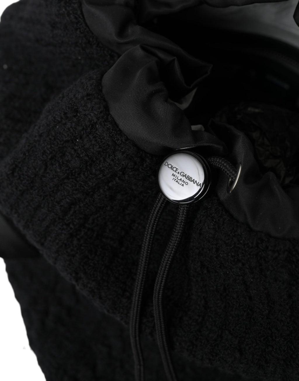 Schwarz Silber Wolle Zaino Tricot Rucksack Männer Tasche