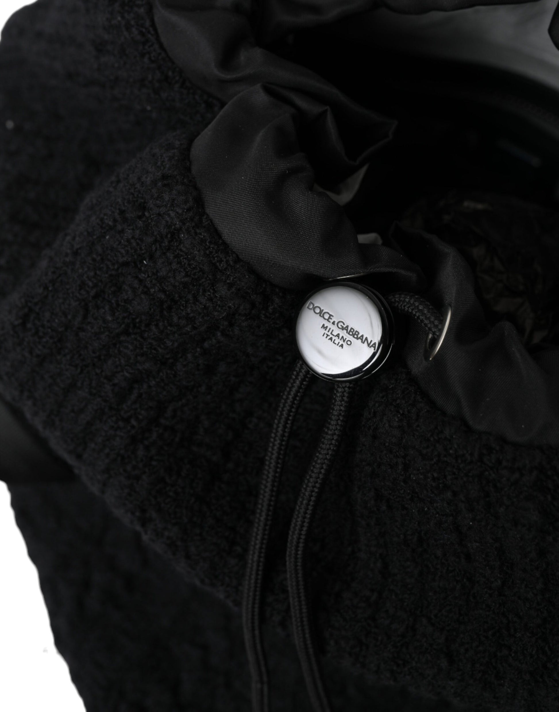 Schwarz Silber Wolle Zaino Tricot Rucksack Männer Tasche