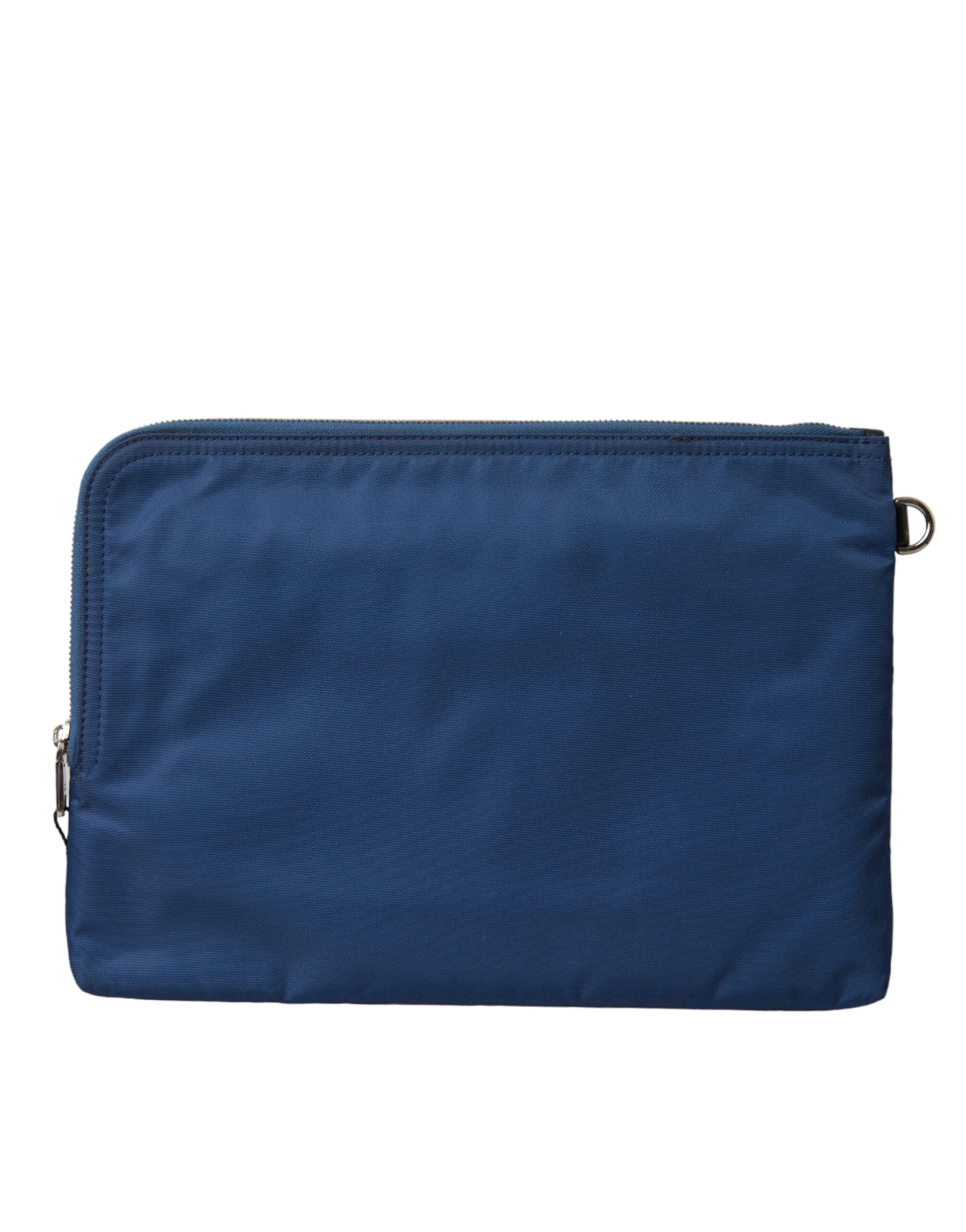 Blaue Clutch aus Nylon mit DG Milano-Print für Herren