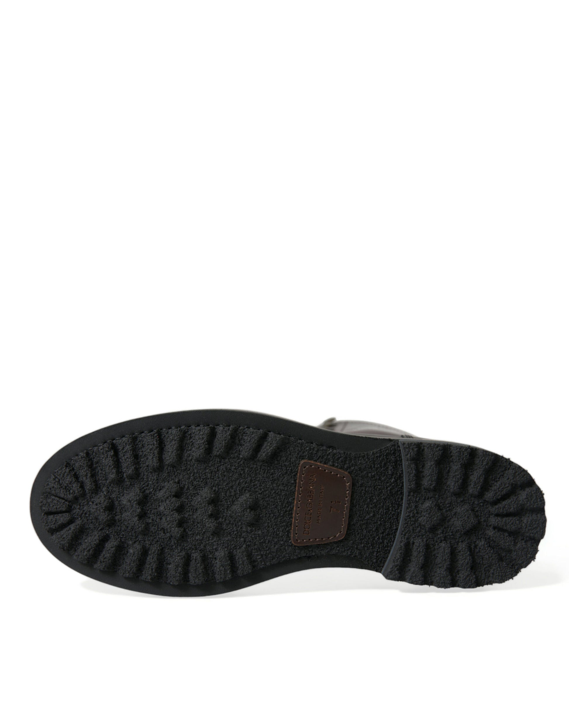 Schwarze Militärstiefel aus Leder