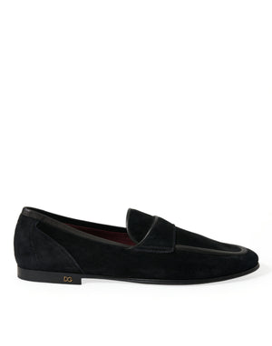 Schwarze Slipper aus Samt