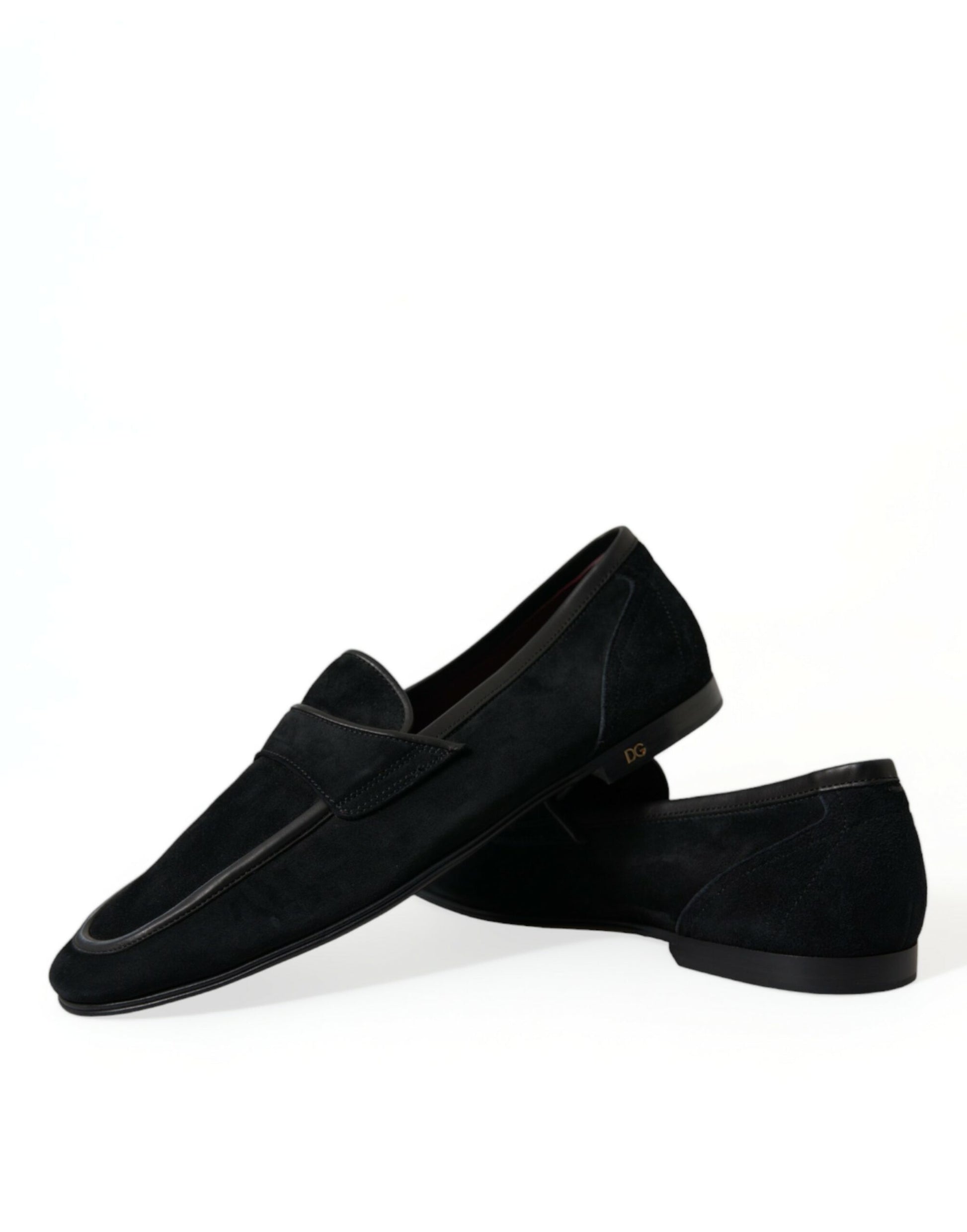Schwarze Slipper aus Samt