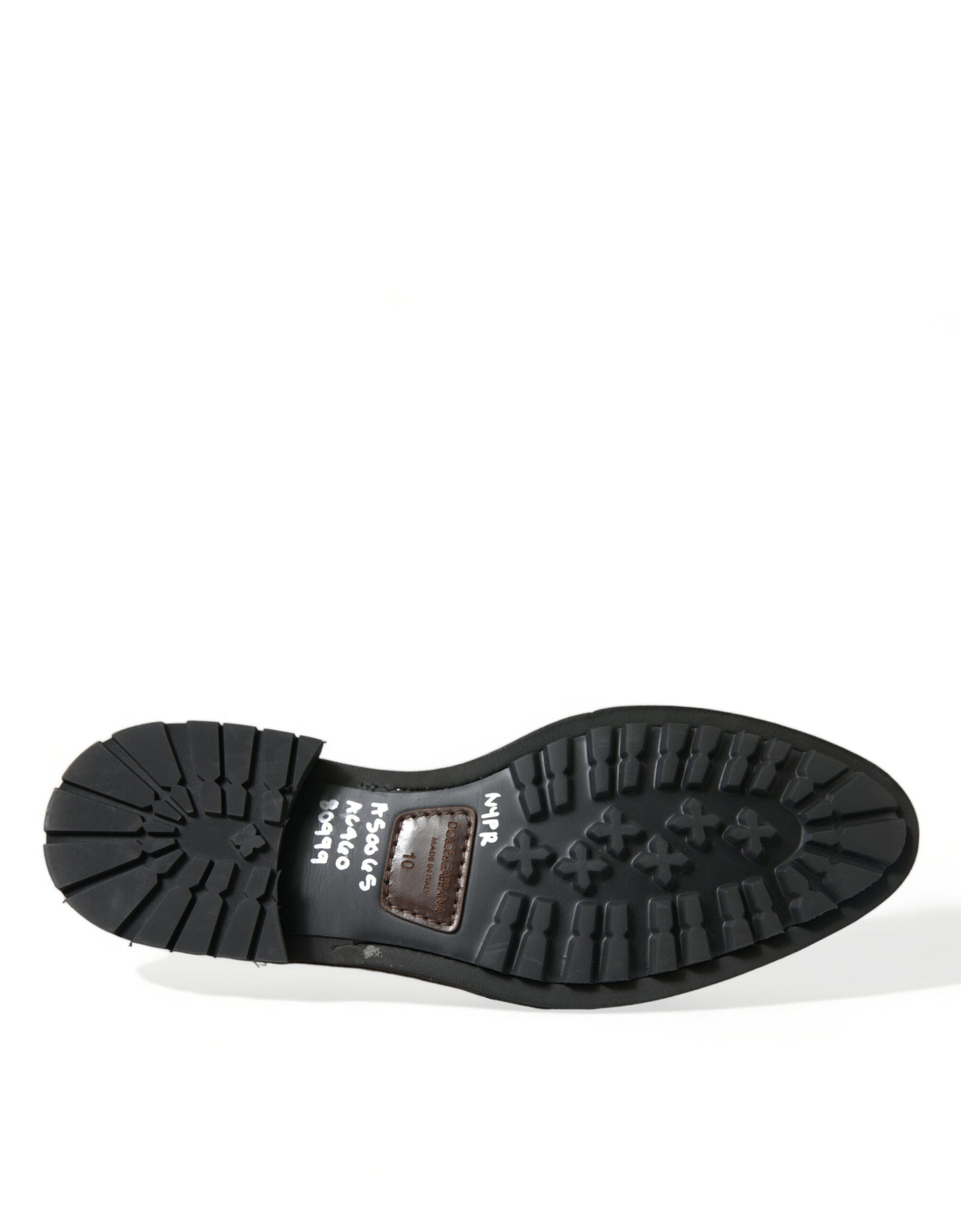 Schwarze Loafer aus Leder mit Nieten