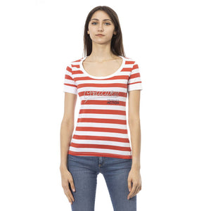 Mehrfarbiges Damen-T-Shirt aus Baumwolle