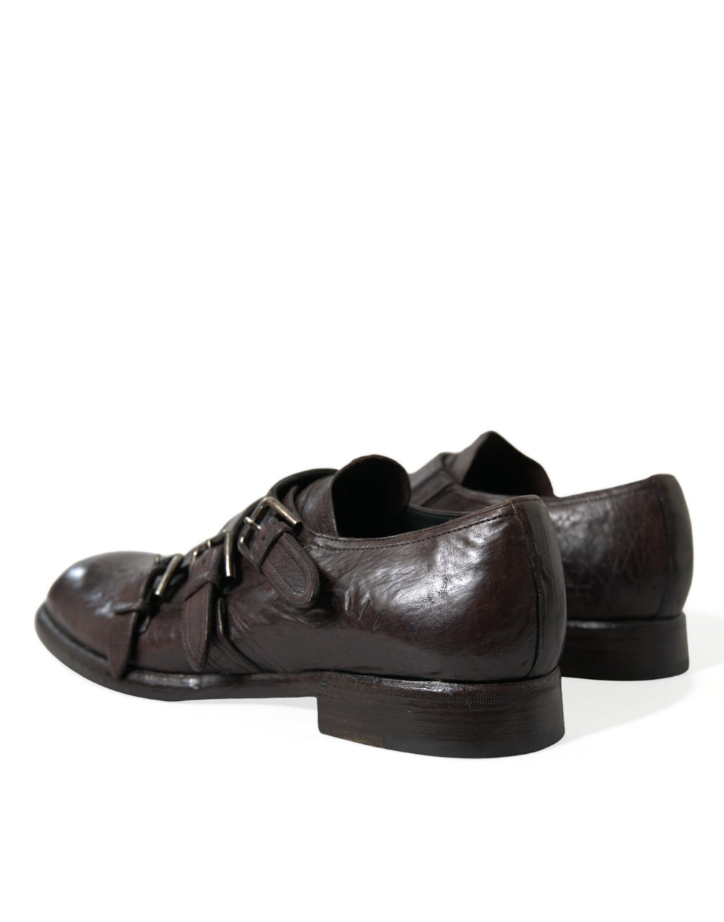 Braune formelle Schuhe mit Lederriemen