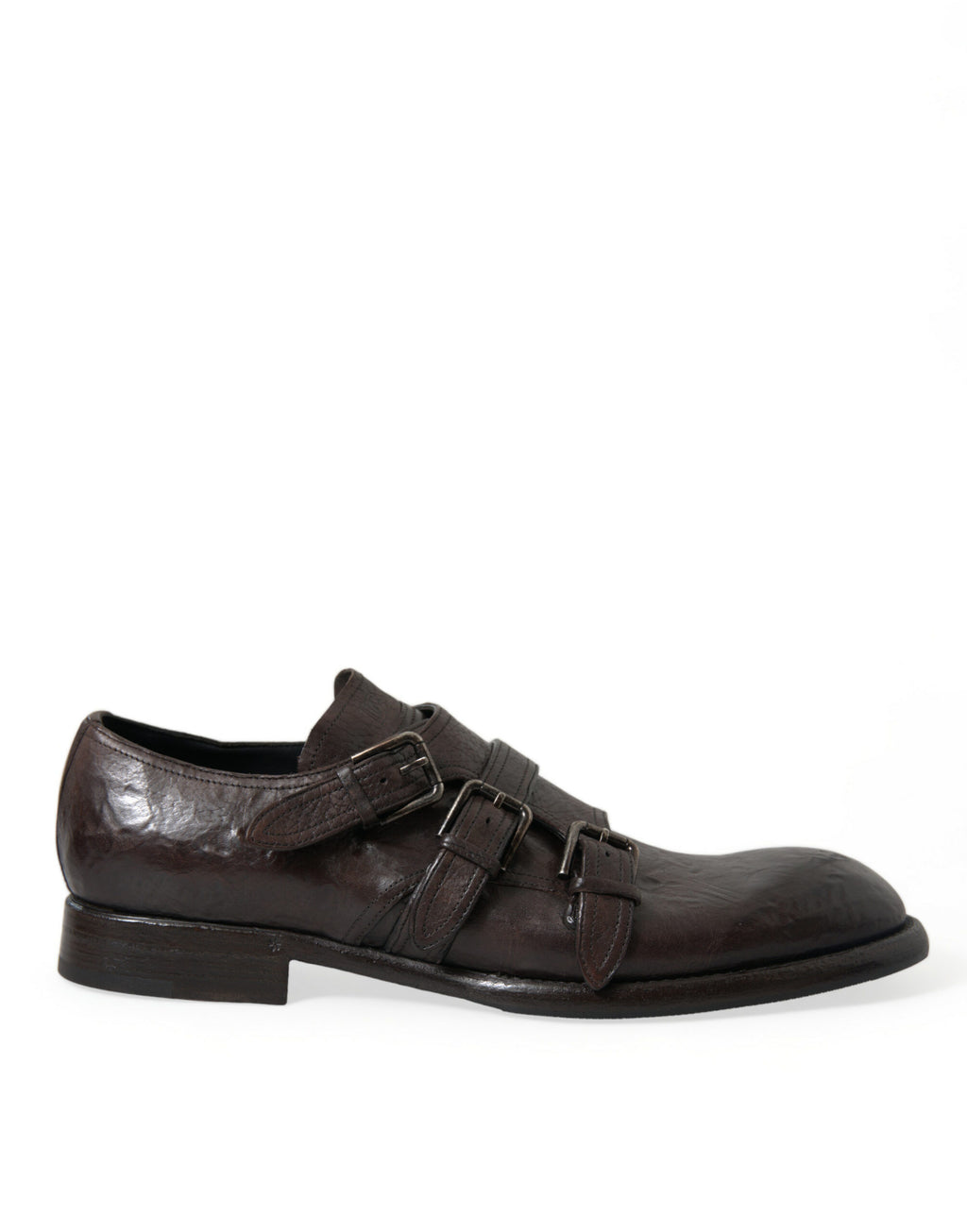 Braune formelle Schuhe mit Lederriemen