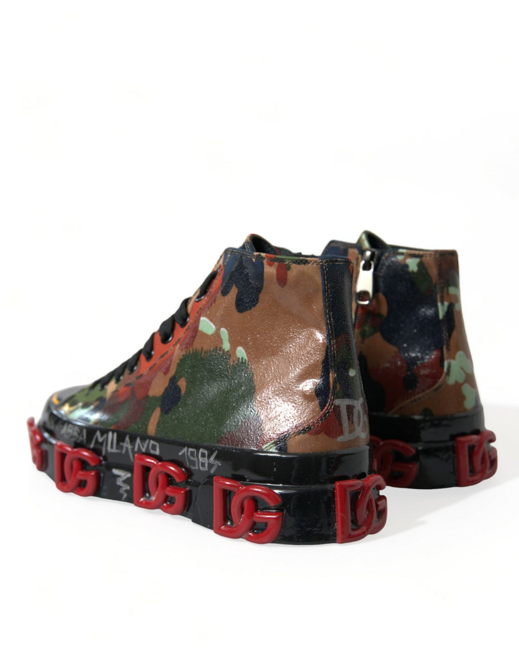 Mehrfarbige Camouflage High Top Sneakers Schuhe