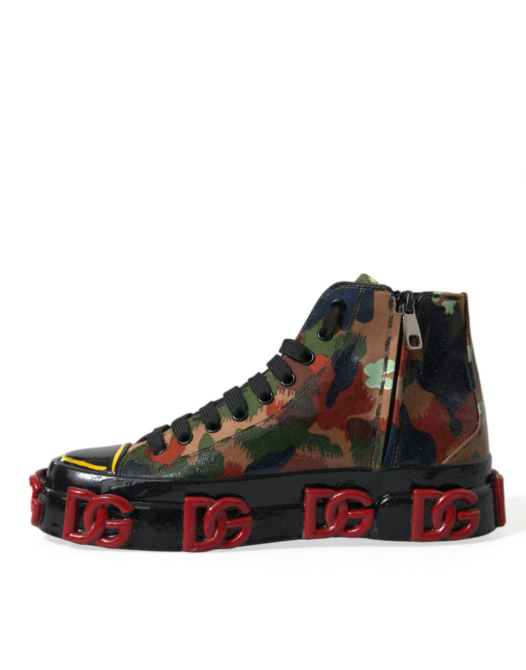Mehrfarbige Camouflage High Top Sneakers Schuhe