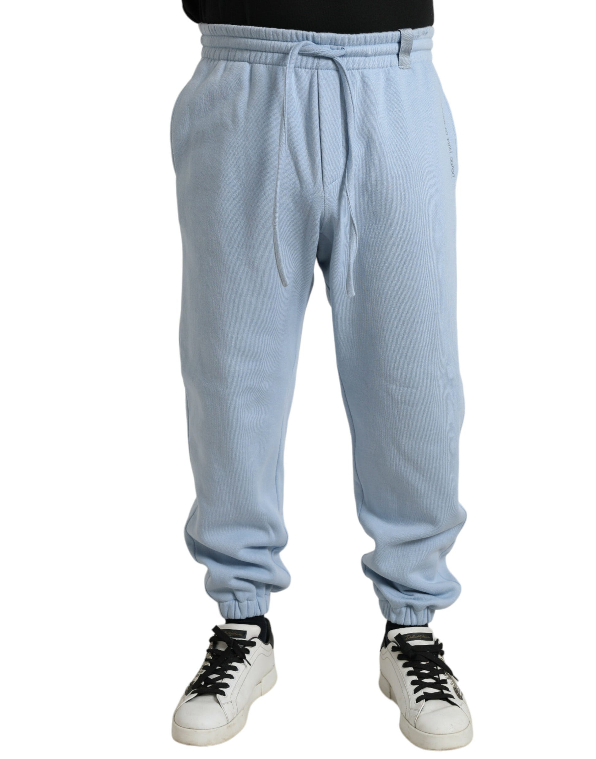 Hellblaue Jogginghose aus Baumwolle für Herren