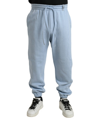 Hellblaue Jogginghose aus Baumwolle für Herren