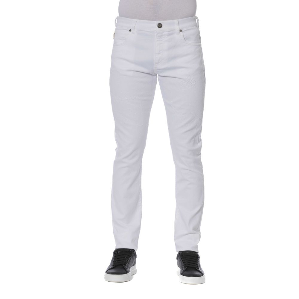 Weiße Herrenjeans aus Baumwolle