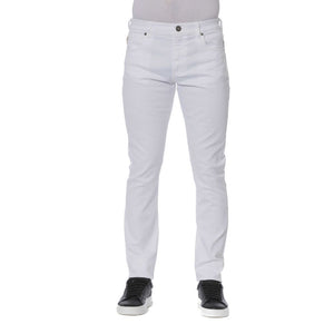 Weiße Herrenjeans aus Baumwolle