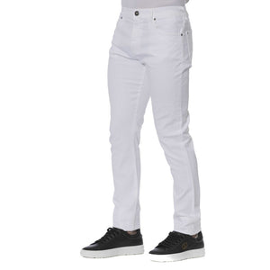 Weiße Herrenjeans aus Baumwolle