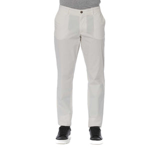 Weiße Herrenhose aus Baumwolle