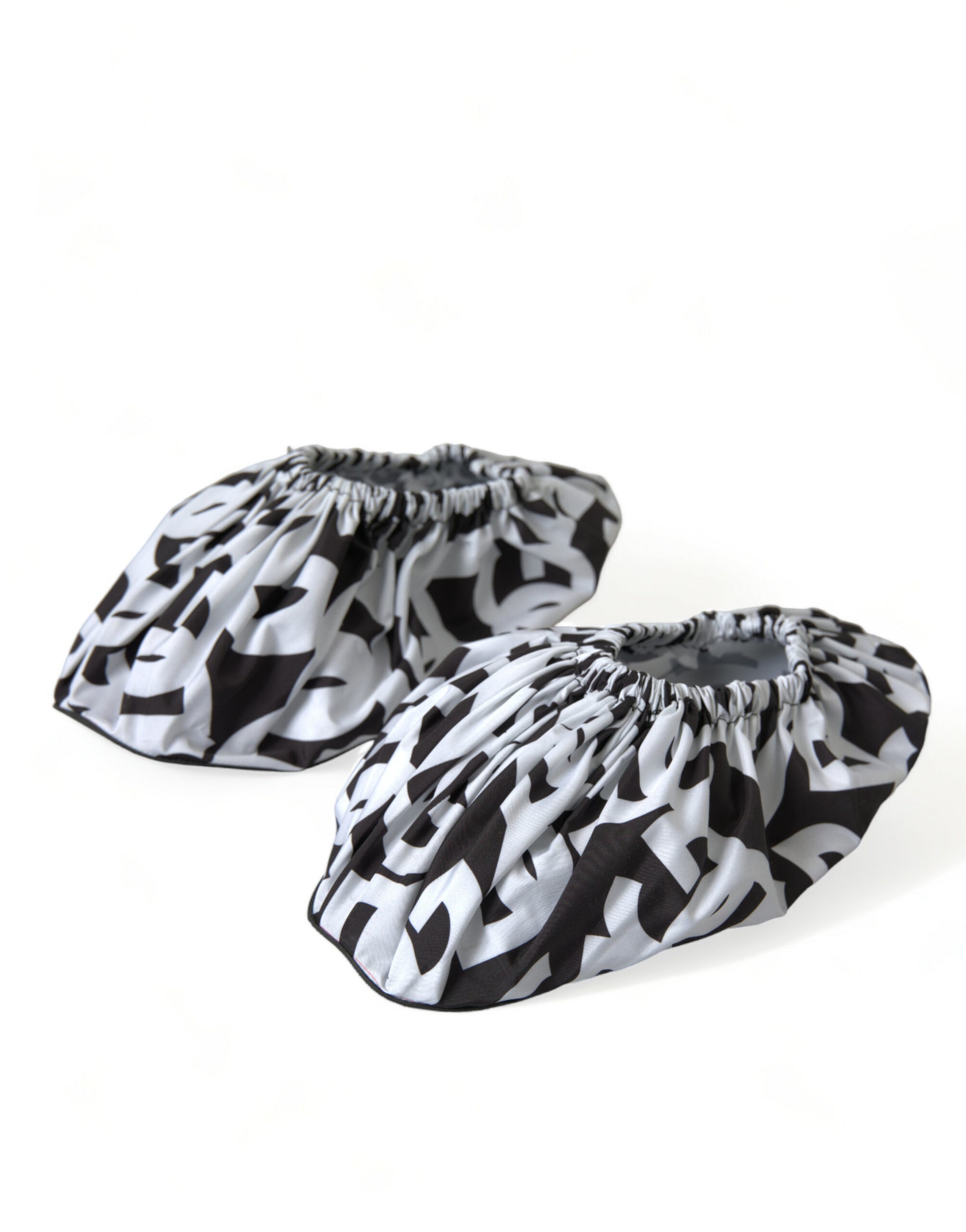 Weiße Slipper aus Nylon mit Logo-Print