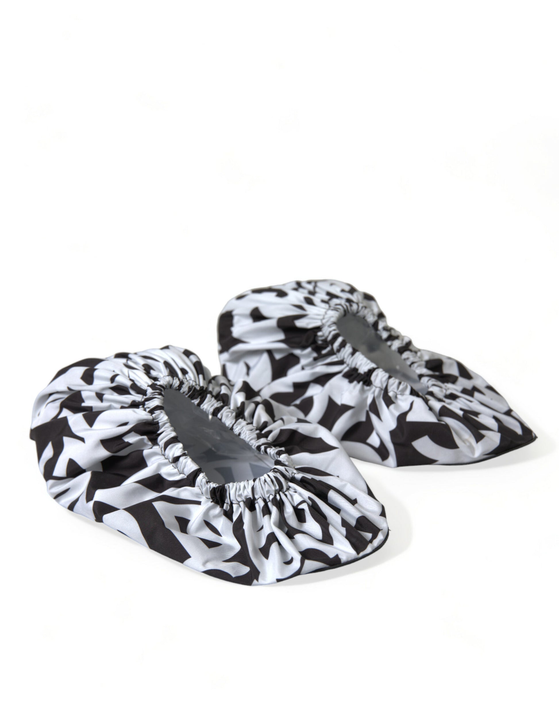 Weiße Slipper aus Nylon mit Logo-Print