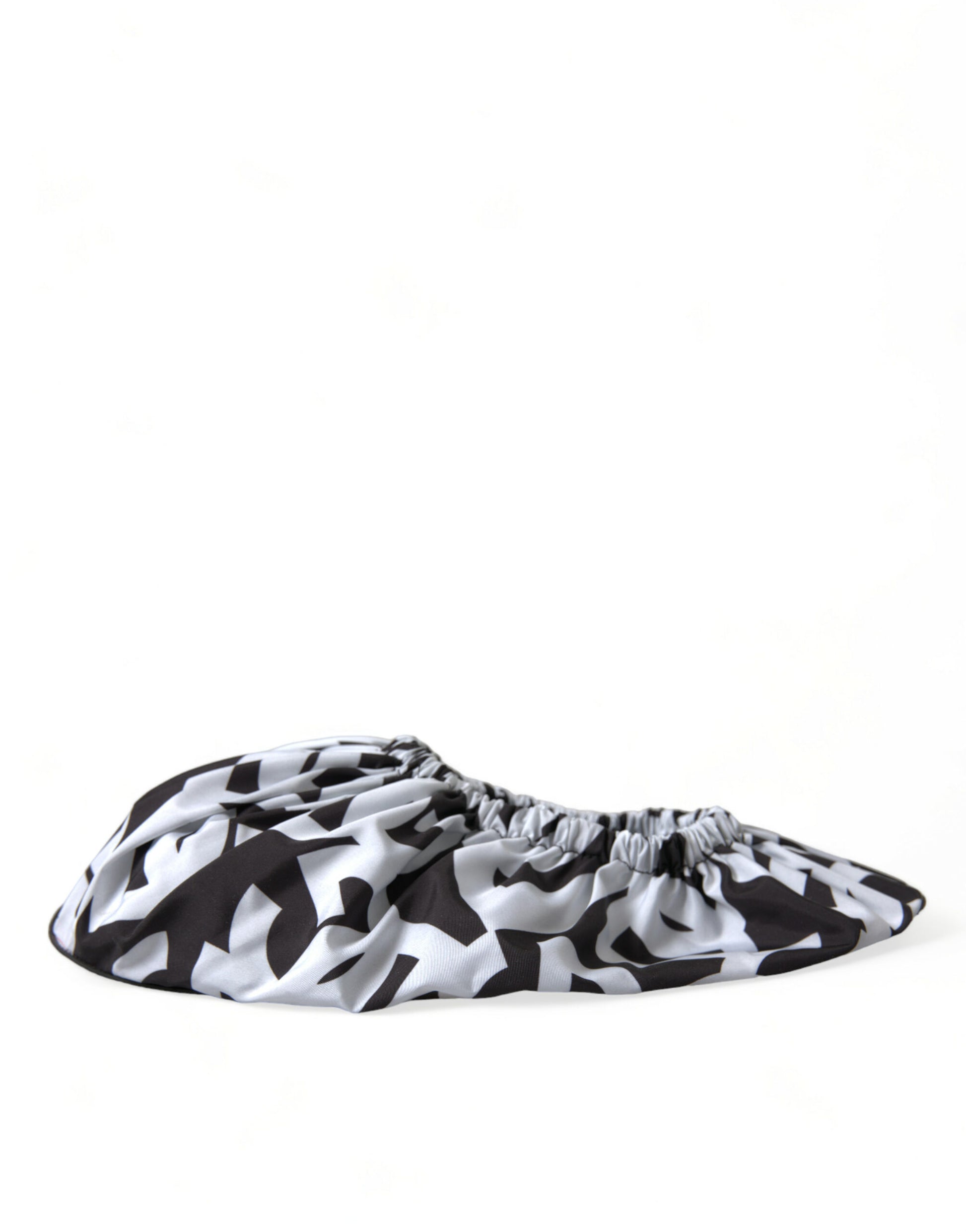 Weiße Slipper aus Nylon mit Logo-Print