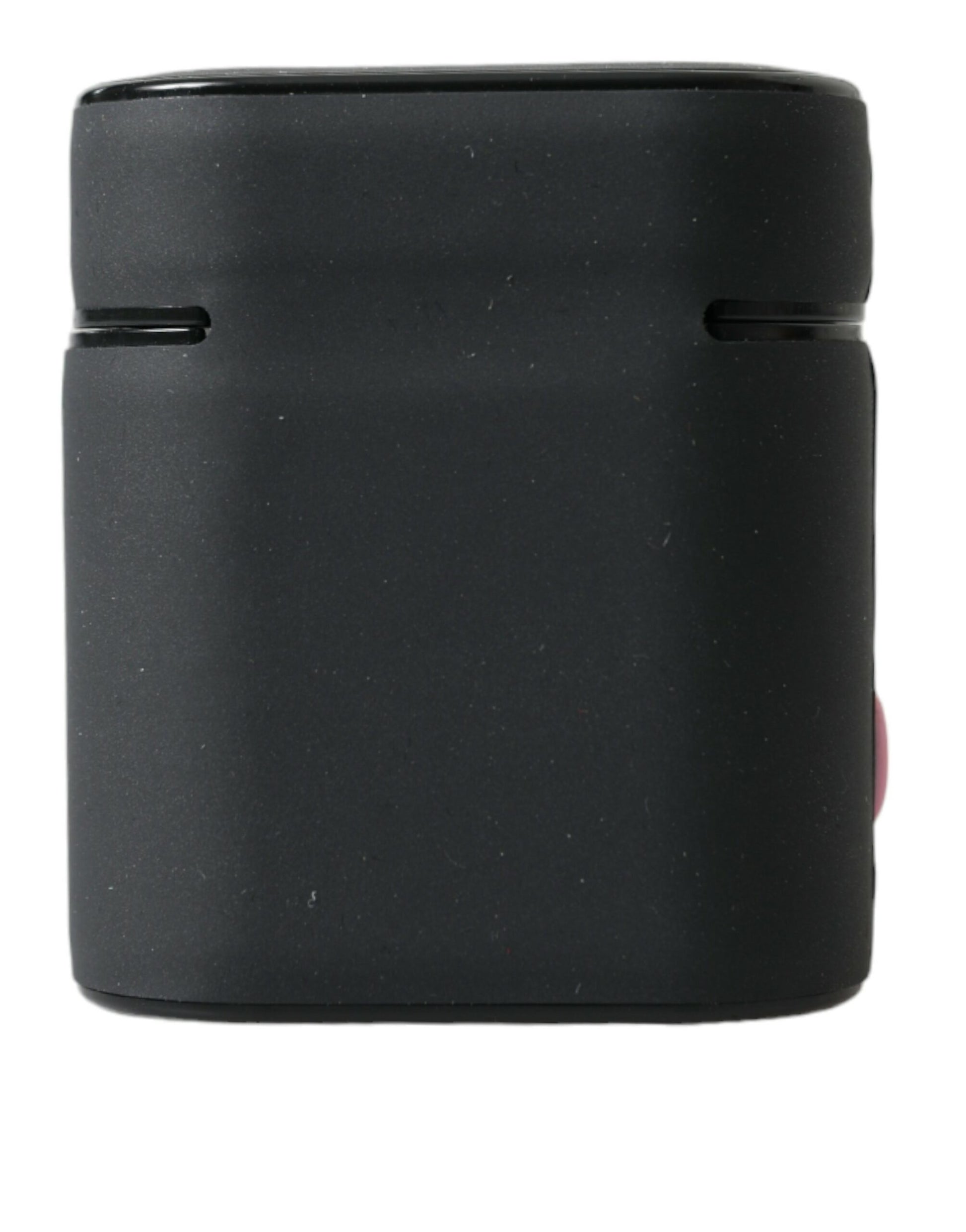 Airpods-Hülle aus Silikon mit geprägtem Logo in Schwarz und Rosa