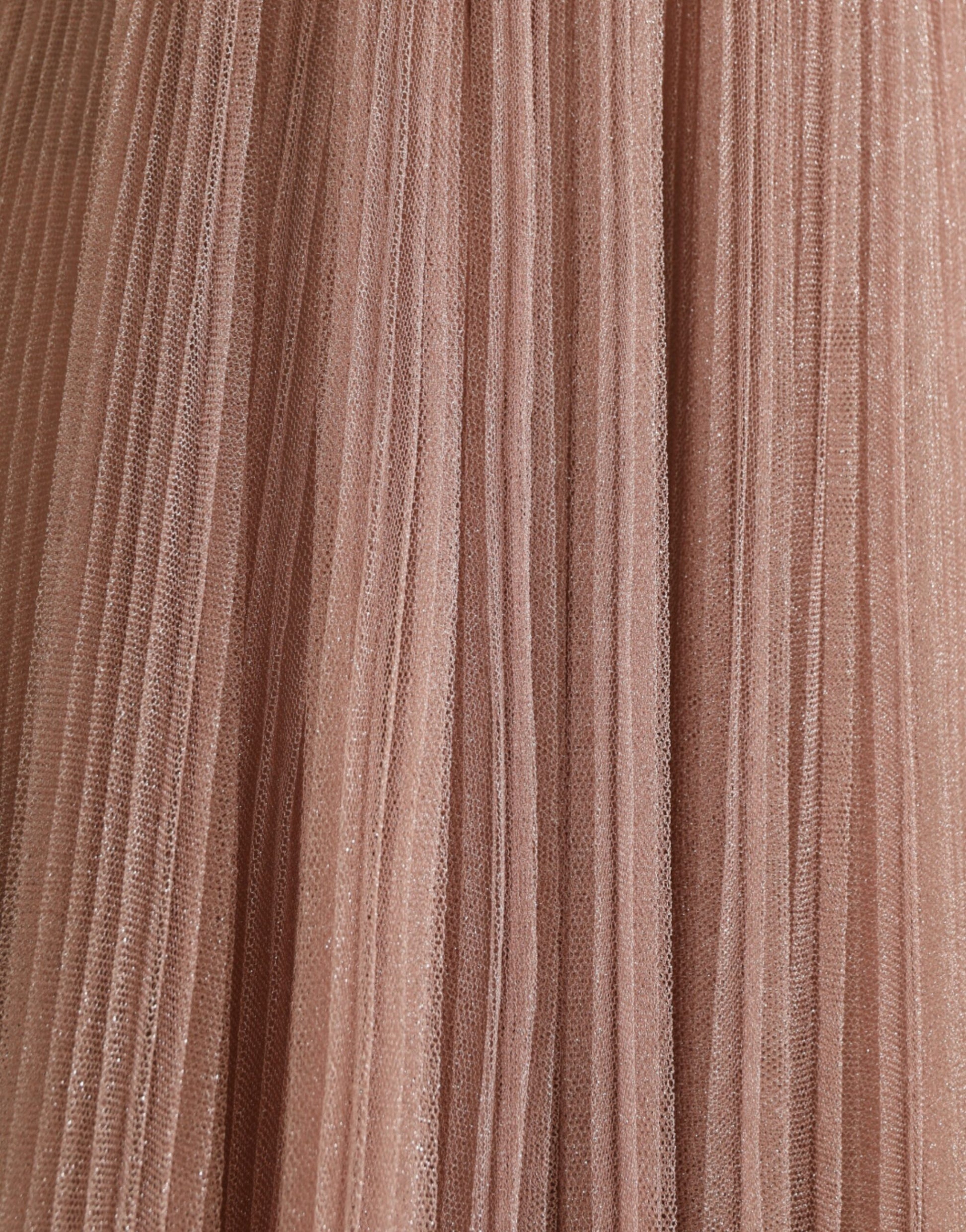 Dolce & Gabbana Light Lilac Pleated Lame Tulle One Shoulder Dress