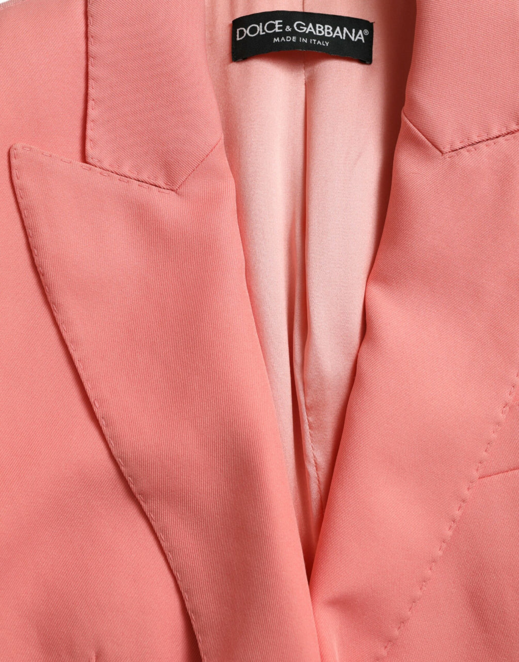 Rosafarbene einreihige Blazerjacke aus Polyester