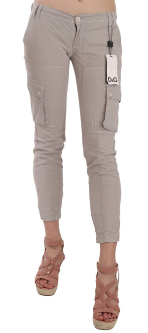 Lässige, taillierte Khakihose
