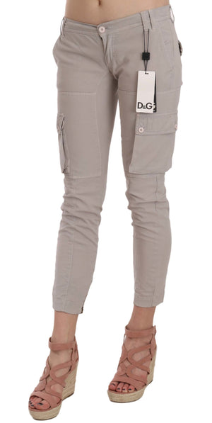 Lässige, taillierte Khakihose