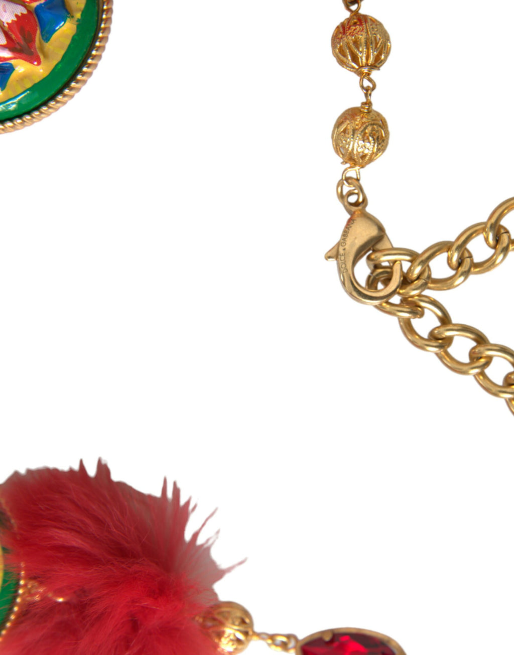 Gold Messing Rot Pelz Kristall Taille Torero Taillengürtel