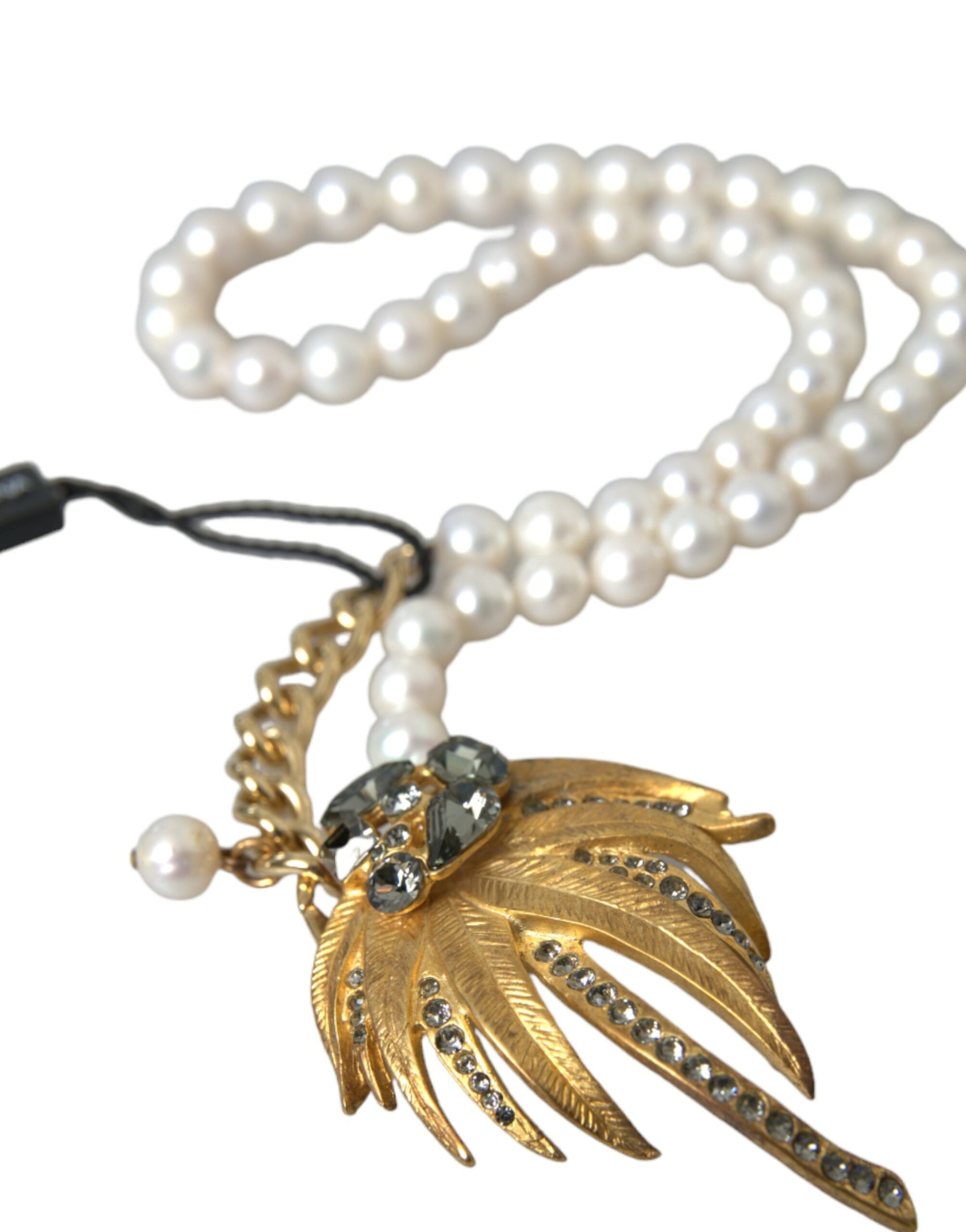 Gold Messing Kristall Perle Baum Anhänger Charm Halskette
