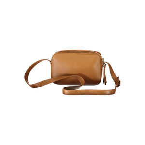 Braune Lederhandtasche