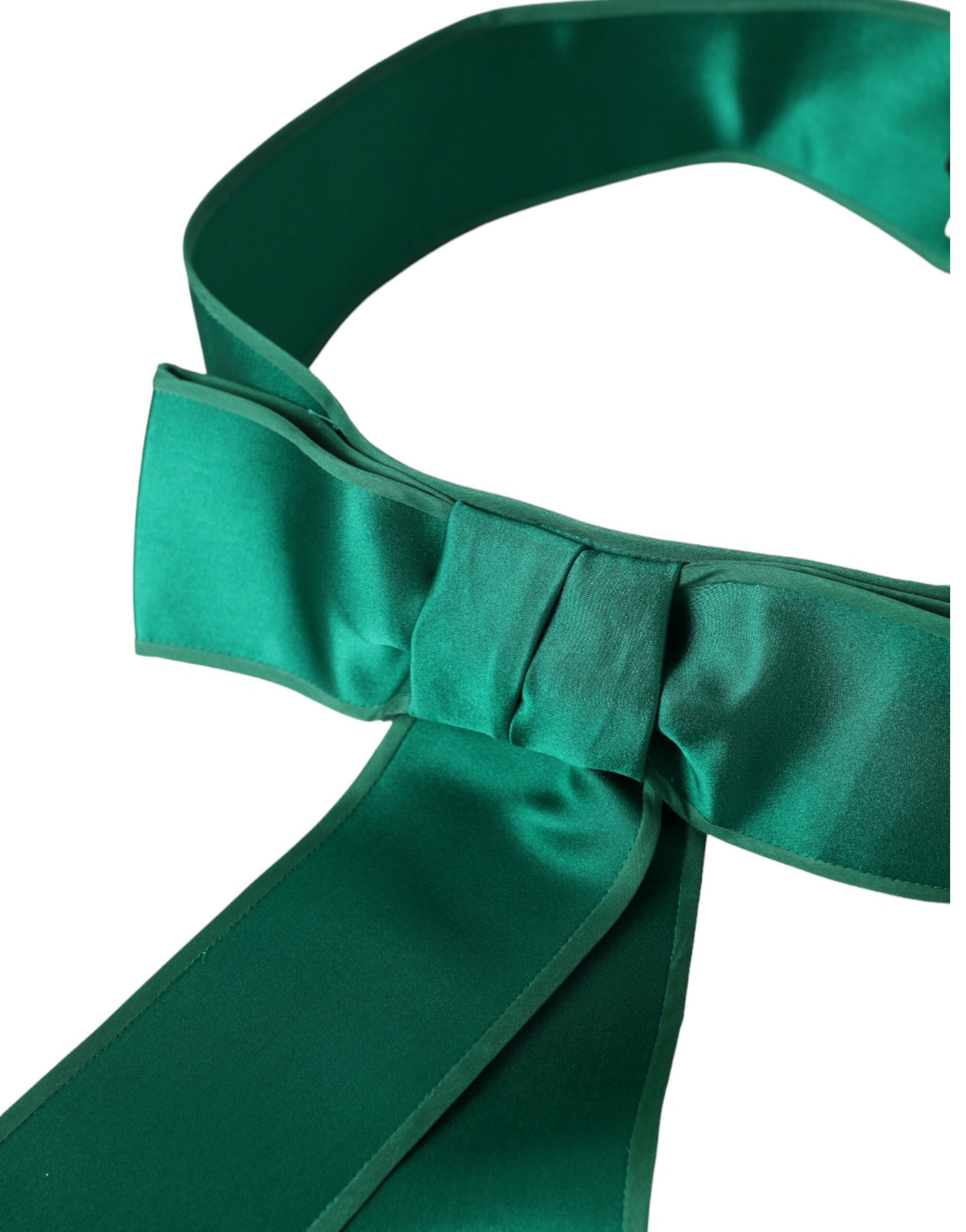 Grüner Taillengürtel aus Seidensatin für Damen