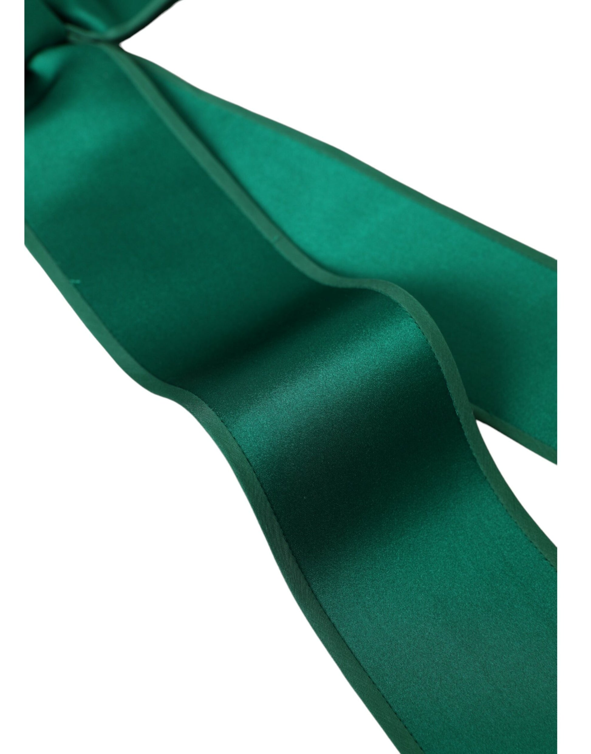 Grüner Taillengürtel aus Seidensatin für Damen