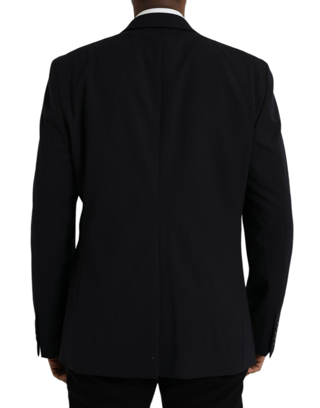 Schwarzer MARTINI Einreihiger Mantelblazer