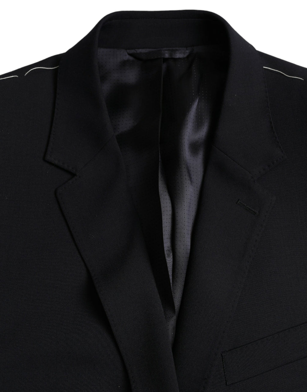 Schwarzer MARTINI Einreihiger Mantelblazer