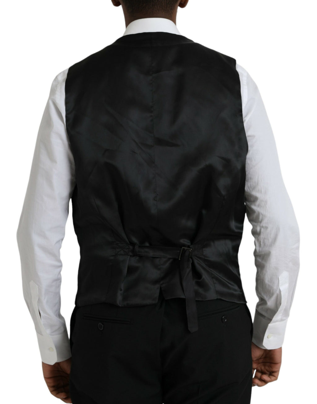 Schwarzer STAFF-Formeller 3-teiliger Anzug aus Polyester