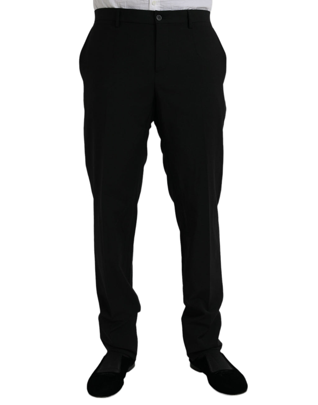 Schwarzer STAFF-Formeller 3-teiliger Anzug aus Polyester