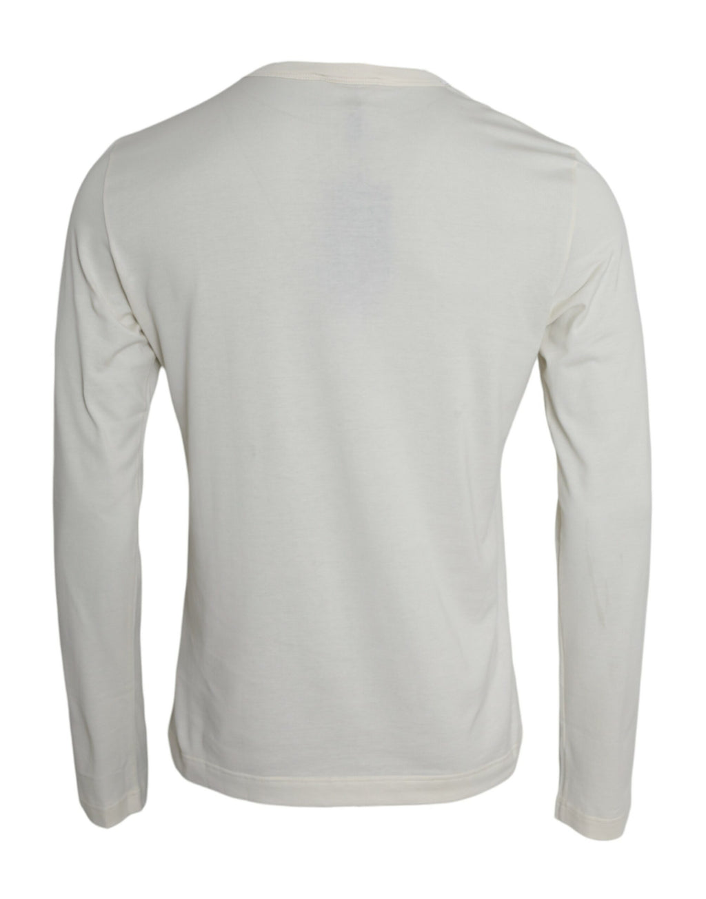 Pullover aus Baumwolle mit Rundhalsausschnitt in Off-White